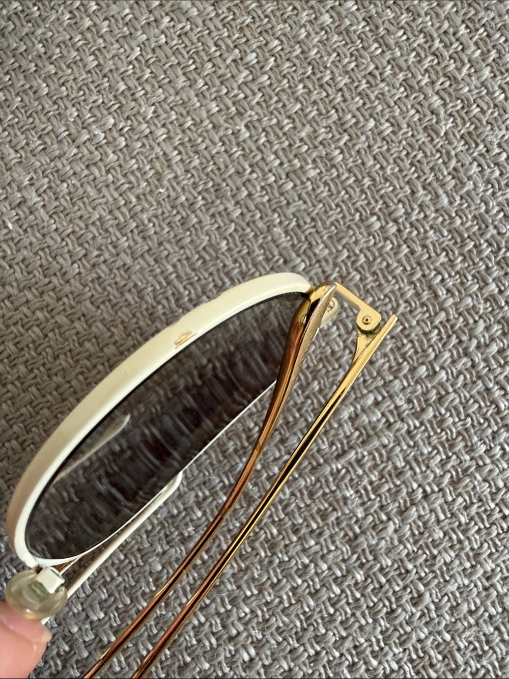 JIMMY CHOO RETO/SWhite Frame Aviator Women Sunglasses with Brown Gradient Lenses - Picture 5 of 7